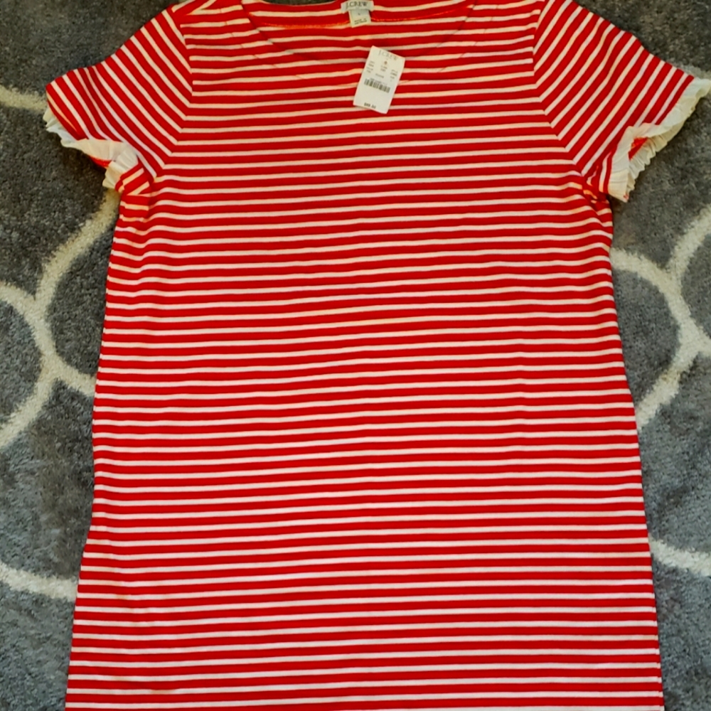 J. Crew Striped Jersey Dress